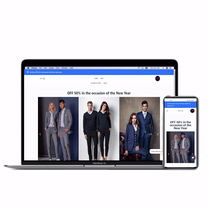 A complete and integrated e-commerce website