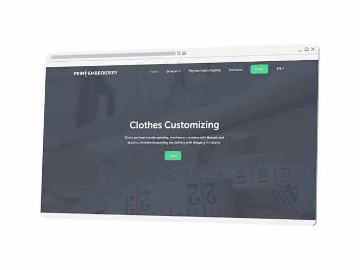 Print Embroidery Website