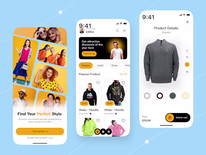 Fashion E-commerce Mobile App Design