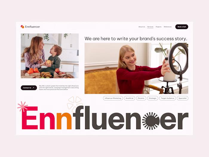 Influencer Marketing Agency - Landing Page
