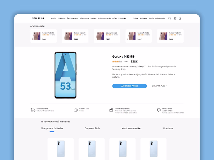 Samsung Landing Page
