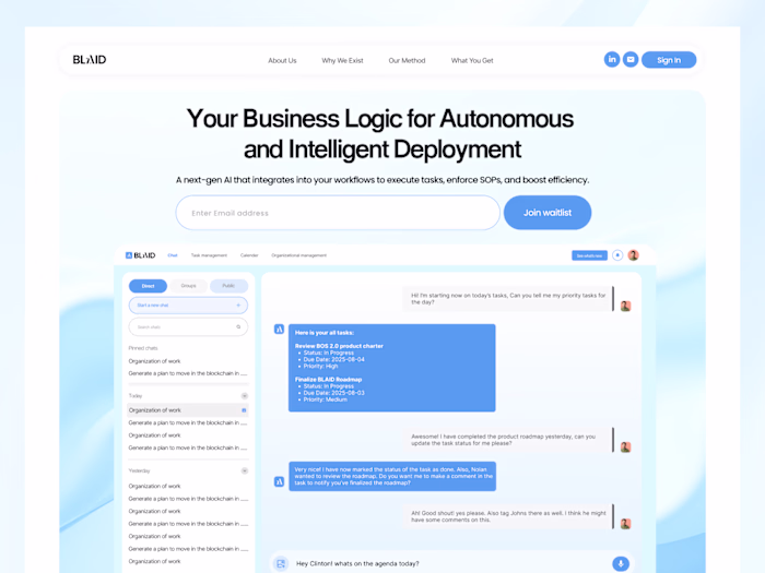 BLADE – AI-Powered Group Chat & Task Management