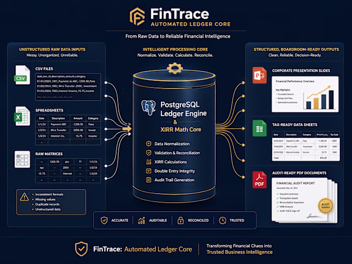 FinTrace — Enterprise Wealth Ledger & Core Analytics Pipeline
