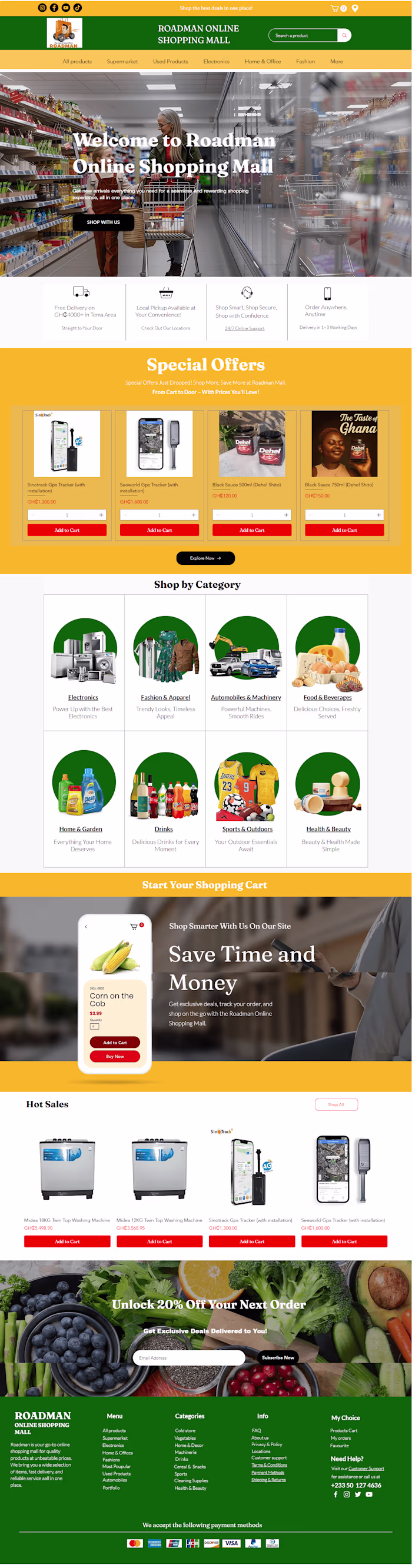 New Wix Website Revamp - Online Shopping Mall Design