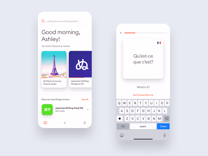 Flashcards UI