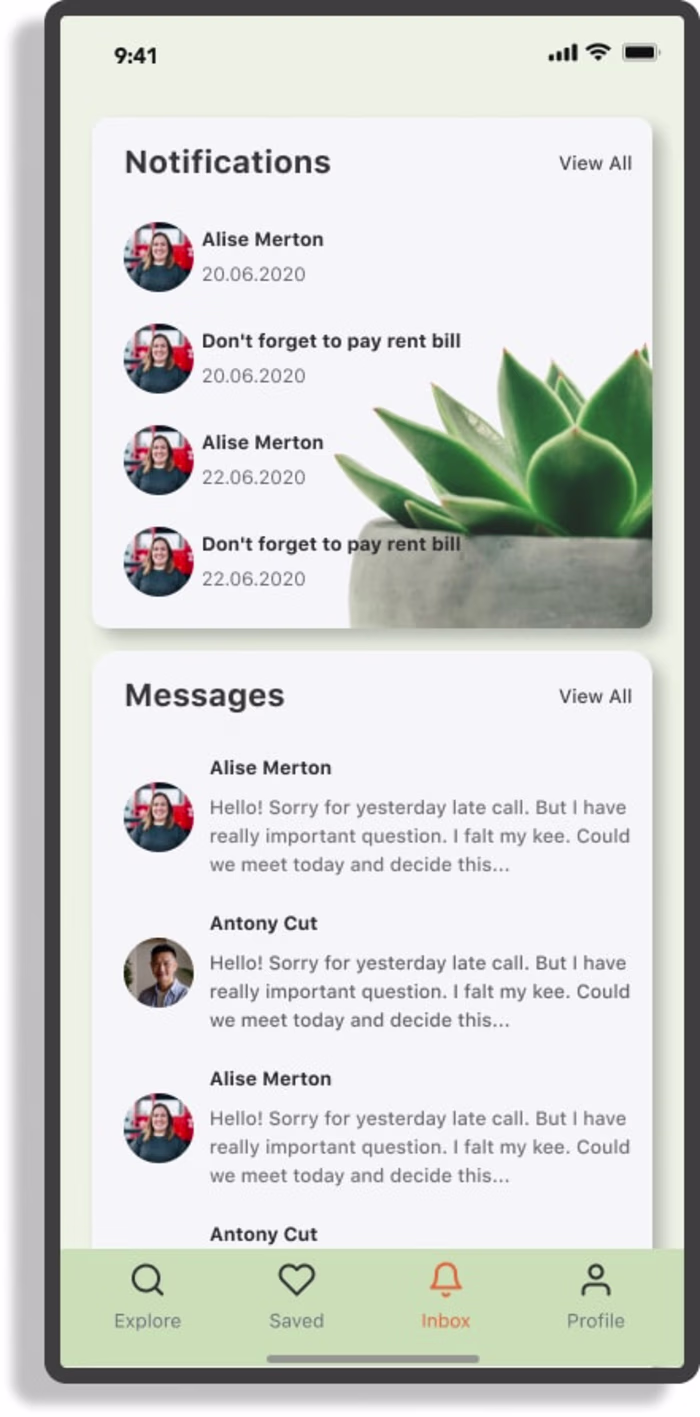 UI of Booking App