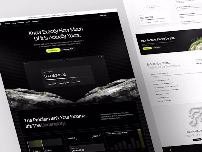 Kept - Fintech Platform Landing Page