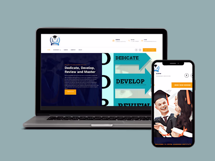 DDRM Learning Institute - Website Development