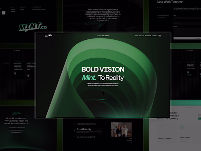 Mint.co Creative Agency Website Design