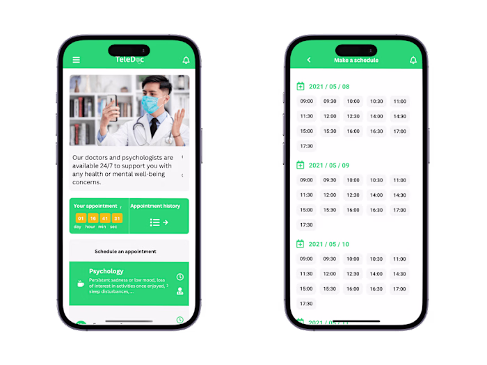 Mobile App Development for TeleDoc 
