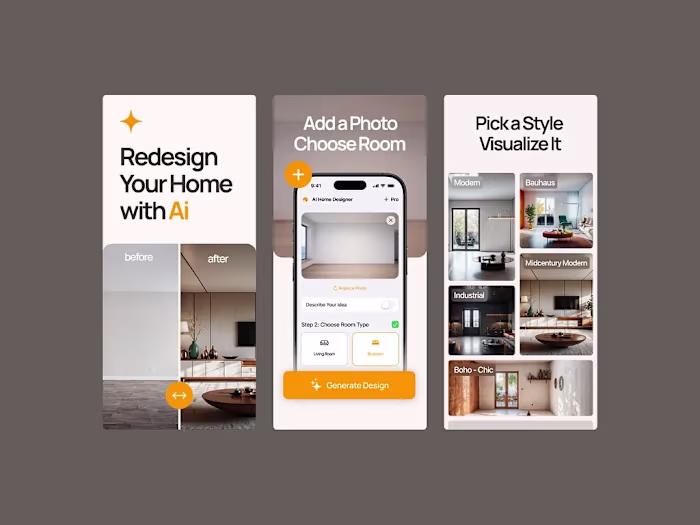 AI Interior App Screenshots