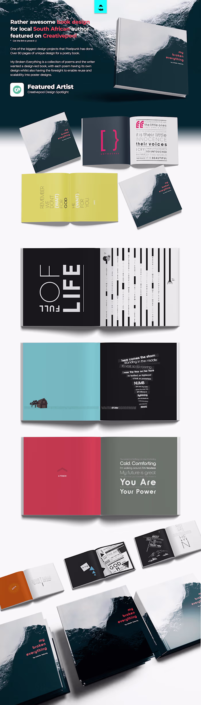 Rather awesome book design featured on Creativepool*