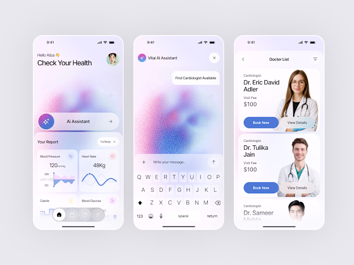 Designed a modern AI Healthcare