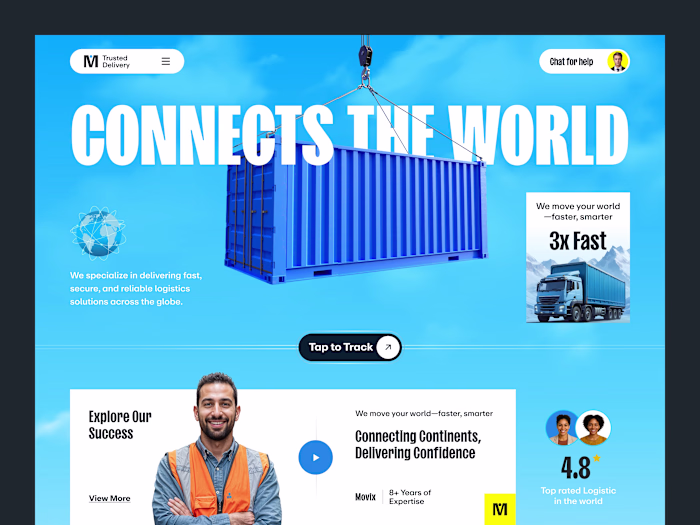 Movix – Logistics & Delivery Website Design — Movix – Connec...