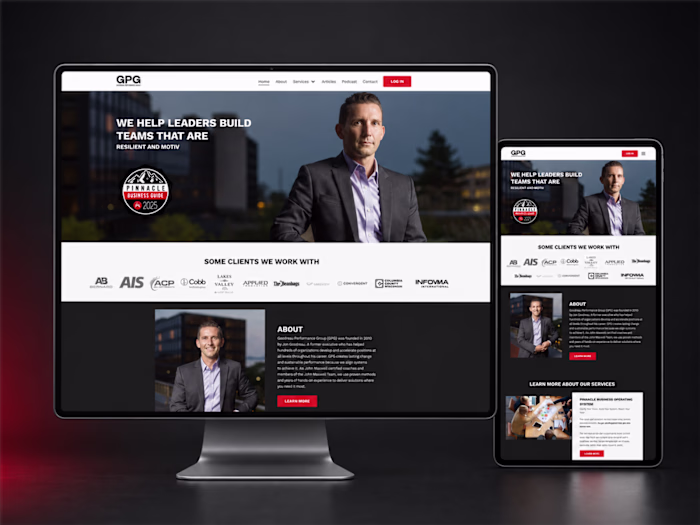 Kajabi Website & Lead System for a Leadership Consulting Firm