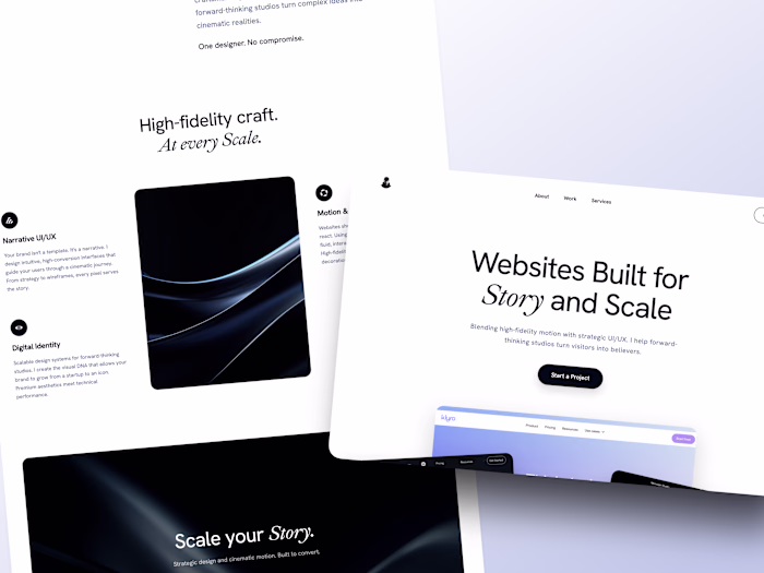 Repositioning for Story & Scale: A Portfolio Redesign