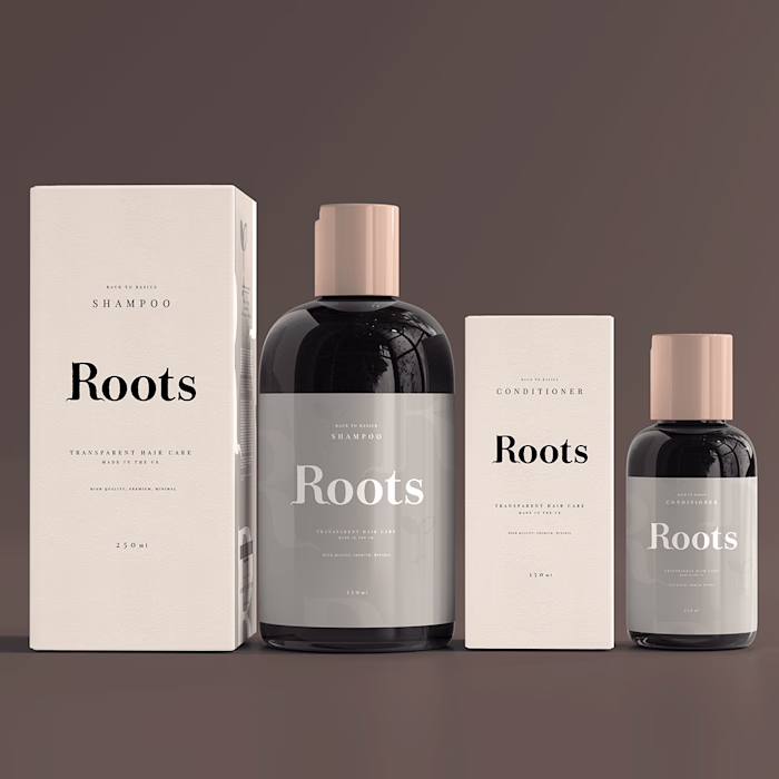 Roots Haircare Brand Identity