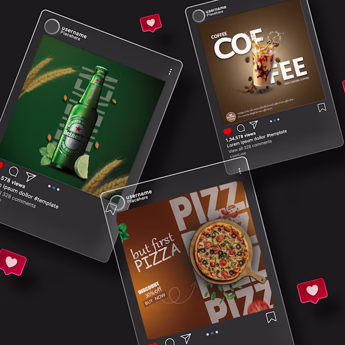 Social Media Post Design: Products & Events
