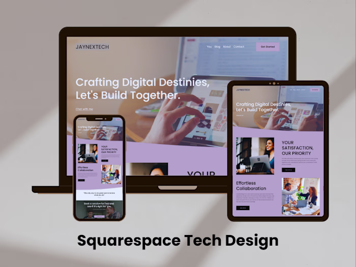 Jaynextech | Web Designer Portfolio | Squarespace