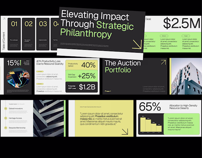 Charity Gala Dinner or Auction Powerpoint Template