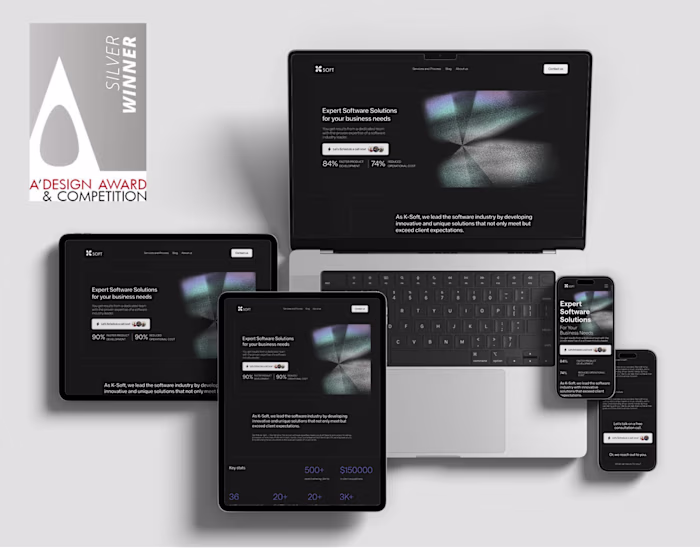 K-Soft Corporate Software Website Design Brand Identity