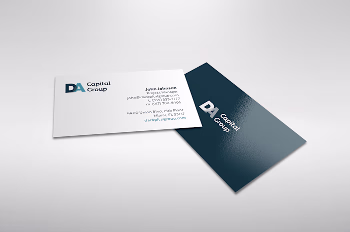 DA Capital Group Website and Brand Design