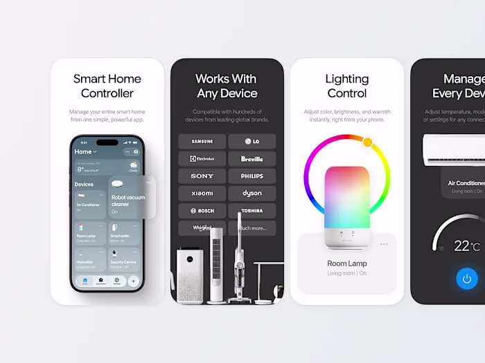 Smart Home Controller Screenshots
