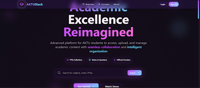 Landing page development for eduction