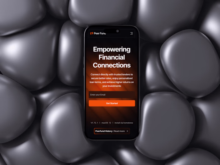 Peerfund – P2P Lending Platform Website Design