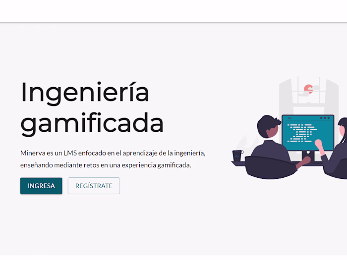 UI & Frontend development of Minerva LMS