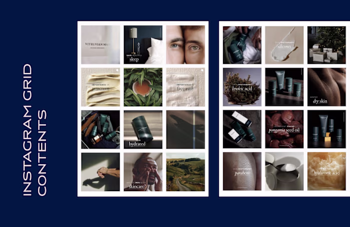 Social Media Stories + Posts Design for Vitruvian Man