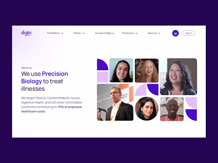 Digbi Health - Redesigning the website