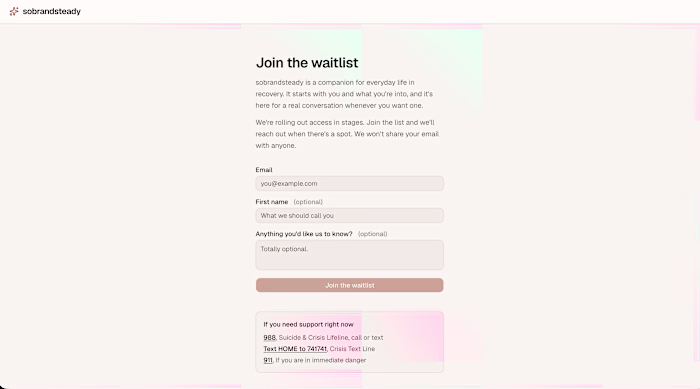 sobrandsteady is an AI companion