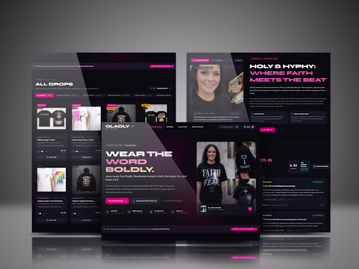 Faith-Based Streetwear Ecommerce Website |