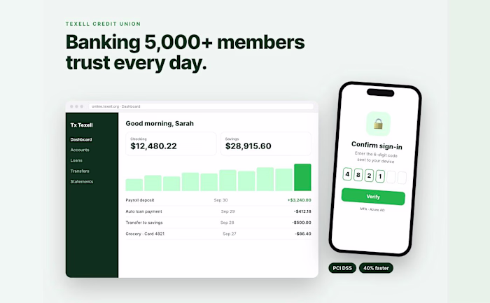 Texell Credit Union: Banking Platform on .NET and Angular