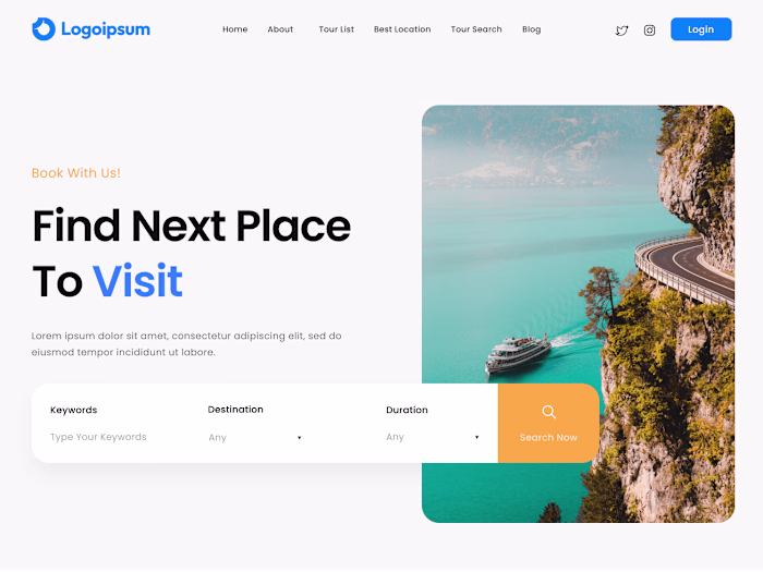 Travel Agency Web Design 