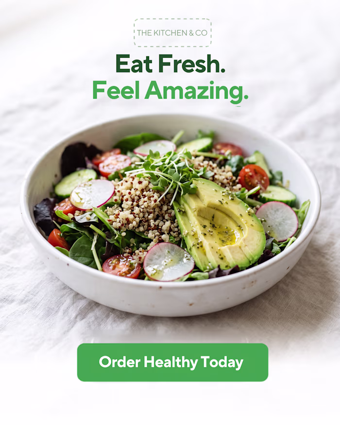 A creative food advertising design