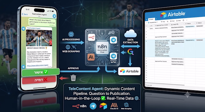TeleContent Agent is an E2E
