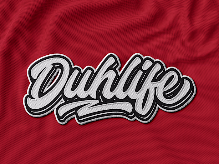 Duhlife Hand-lettering design for tshirt