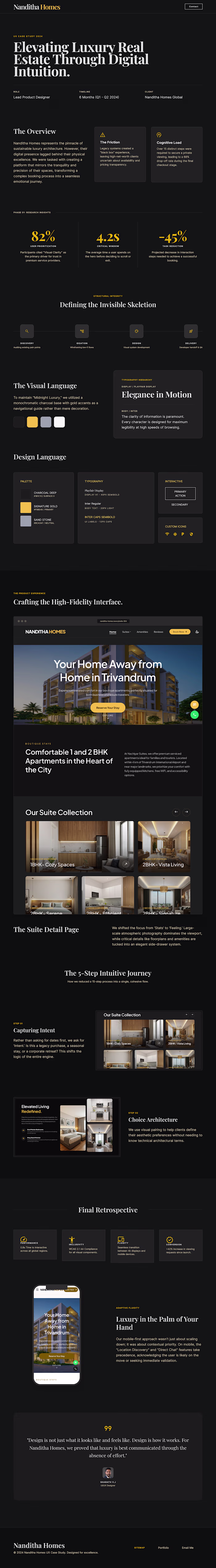 🏡 Nanditha Homes – UX/UI