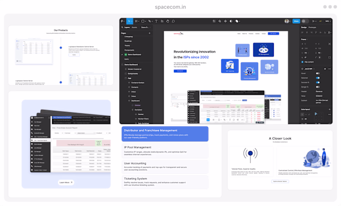 Spacecom - ISP Website UI/UX
