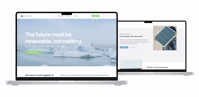 Identity, website and design system for Solar Energy Company