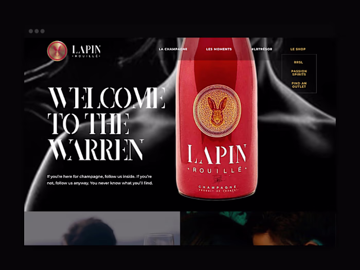Lapin Rouille Champagne brand - Welcome to the Warren 