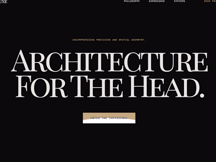 Aura Luxe,
High-concept demo site for
