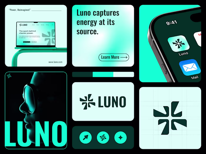 Brand Identity Design for Luno, a Clean Energy Company
