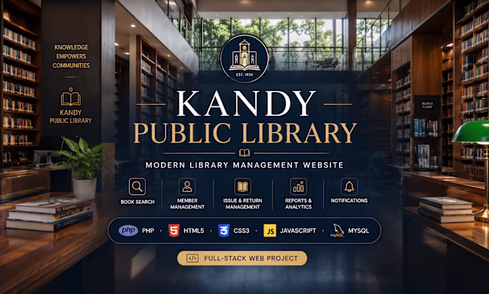 Public library web application designed