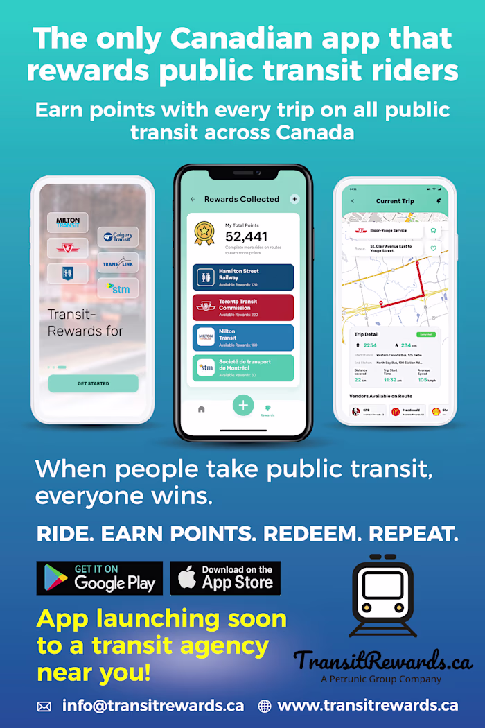 TransitRewards App Promo Design