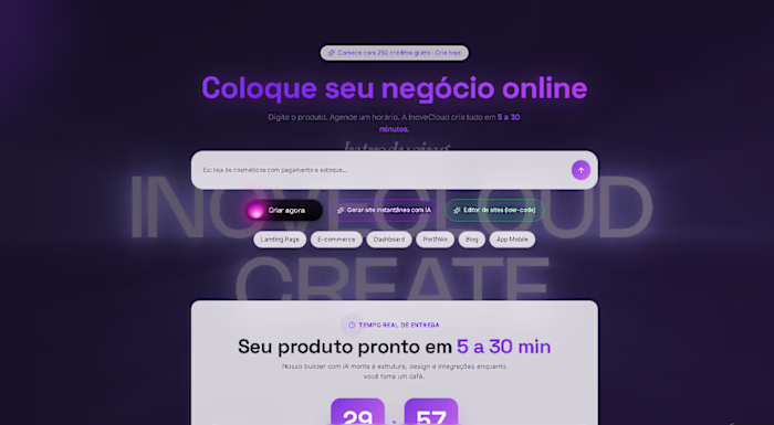 InoveCreate - IA que Gera Produtos Digitais