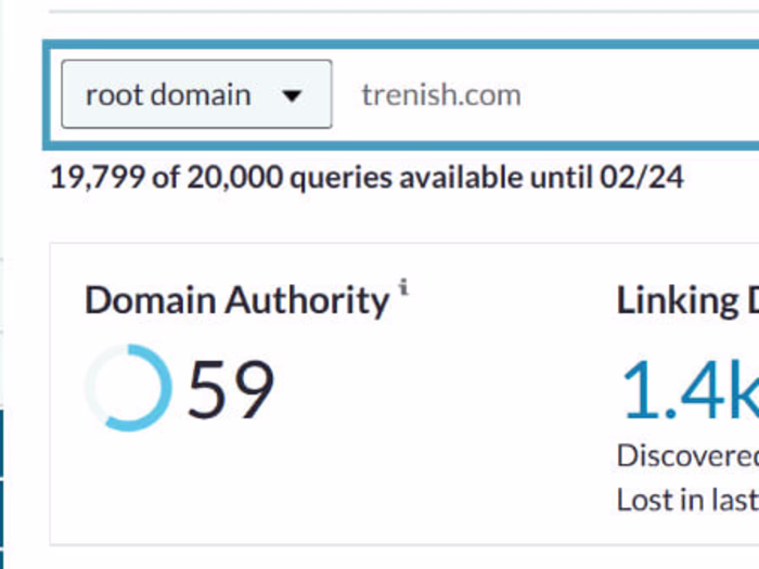 Moz Domain Authority