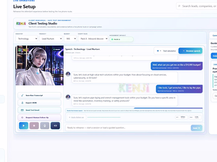 AI Call Center & AI Front Office System